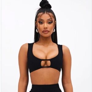 Adrianna Snatched Crop Tank